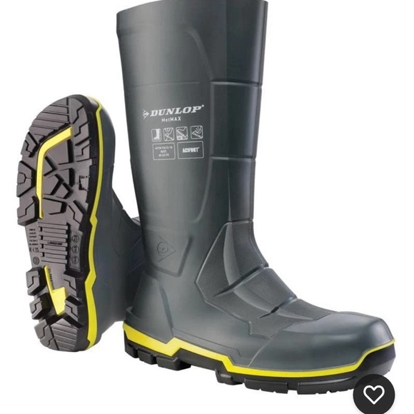 Men’s Dunlop Protective Footwear Acifort MetMax Series Boots, Steel Toe Sz 8 NWT - Picture 1 of 7